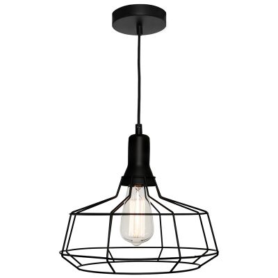 Cage Metal Wire Pendant Light, Large