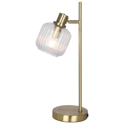 Orbix Glass & Iron Table Lamp