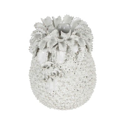 Dalice Ceramic Pineapple Vase, White