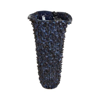 Osprey Ceramic Coral Vase, Blue