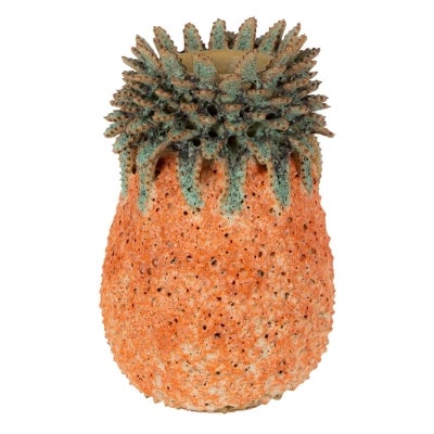 Samia Ceramic Pineapple Vase, Small, Orange