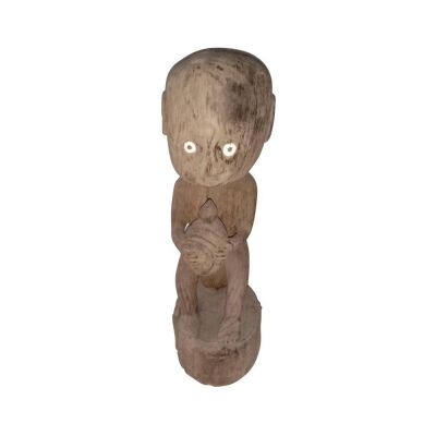 Kahn Carved Wooden Figure Sculpture
