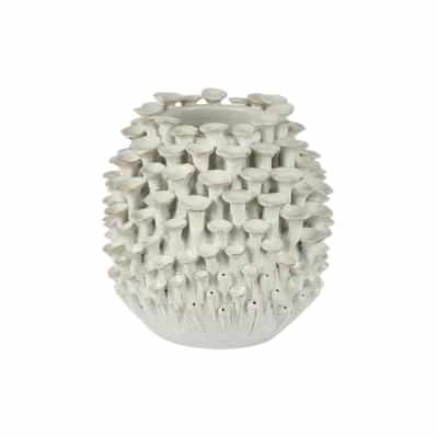 Amussula Ceramic Coral Vase, White