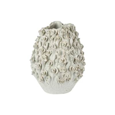 Majordle Ceramic Vase, White