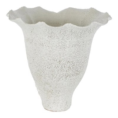 Valleria Ceramic Floral Vase, Large, White