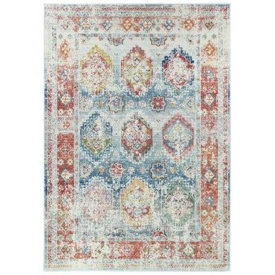 Morocco No.0414A Transitional Rug, 170x120cm, Blue / Multi