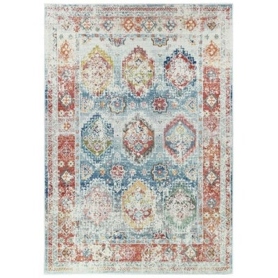 Morocco No.0414A Transitional Rug, 380x280cm, Blue / Multi