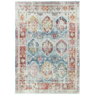 Morocco No.0414A Transitional Rug, 230x160cm, Blue / Multi