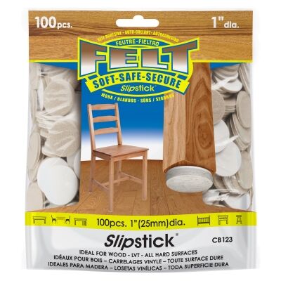 Slipstick GorillaPads 2.5 in. 3 Layer Pucture Proof Furniture Gripper Pads (16-Pack), Brown