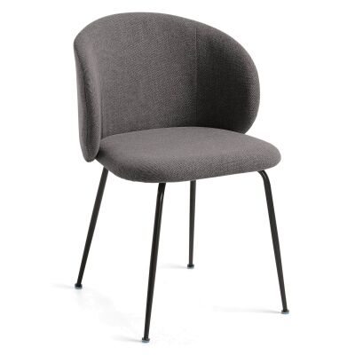 Kent Fabric Dining Chair, Dark Grey