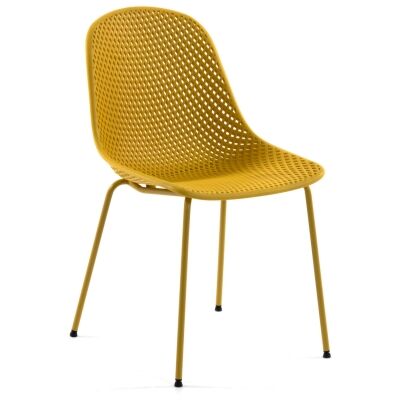 Mercer Indoor / Outdoor Dining Chair, Yellow