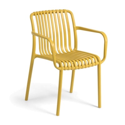 Andoain Outdoor Dining Armchair, Mustard