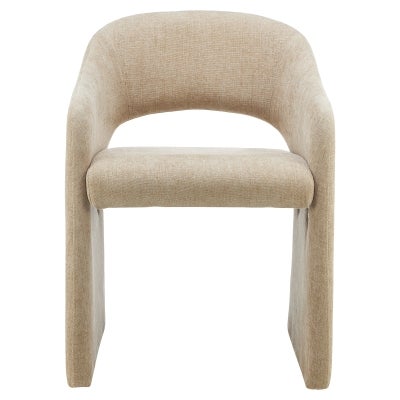 Rhettin Chenille Fabric Dining Chair, Sand