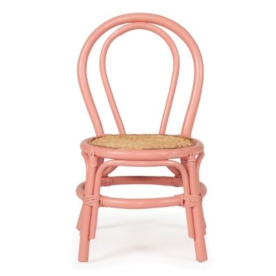 Jessie Rattan Kids Chair, Pink 