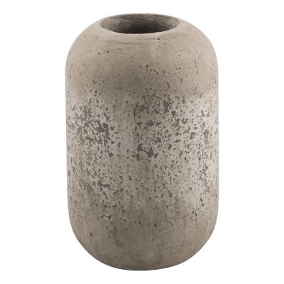 Palmira Cement Tall Pod Vase, Large, Dirty White