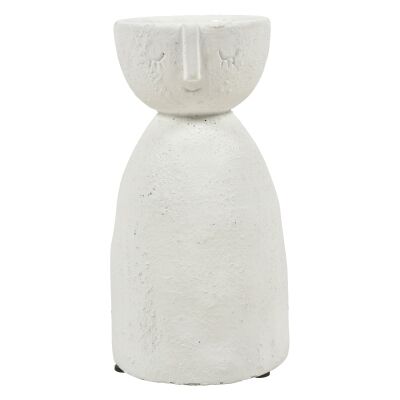 Betsy Ceramic Decor Vase, White