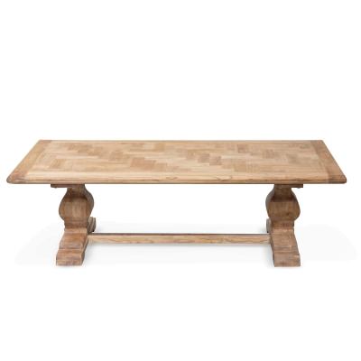 Merssure Reclaimed Elm Pedestal Coffee Table, 150cm