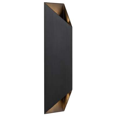 Chaska IP44 Up / Down LED Vanity / Wall Light, Black