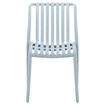Bertioga Stackable Outdoor Dining Chair, Aqua Blue 