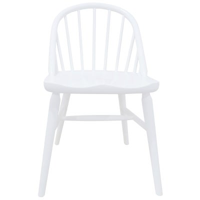 Vera Oak Timber Dining Chair, Set of 2, White