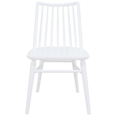 Riviera Oak Timber Dining Chair, Set of 2, White