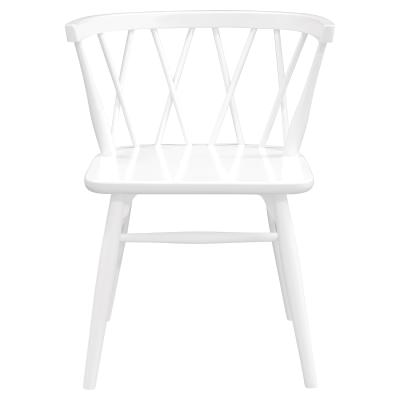 Sierra Oak Timber Dining Chair, Set of 2, White