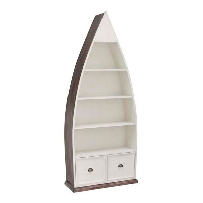 Cornwall Reclaimed Timber Boat Bookcase / Display Shelf