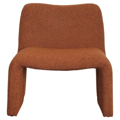 Gosmer Boucle Fabric Accent Chair, Terracotta