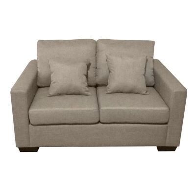 Club Fabric 2 Seater Sofa - Taupe
