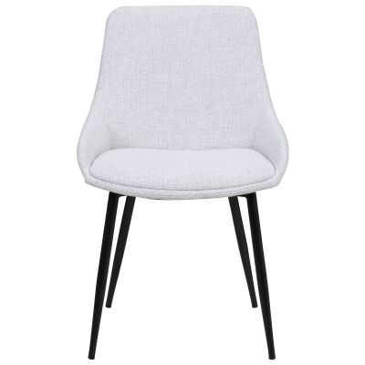 Como Fabric Dining Chair, Light Grey 