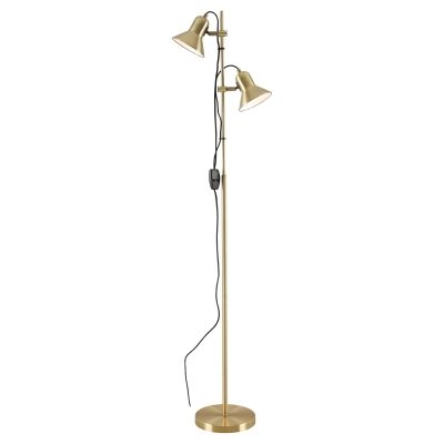 Corelli Metal Floor Lamp, Antique Brass