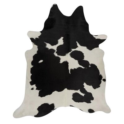 Exquisite Natural Cowhide Rug, 170x180cm, Black/White