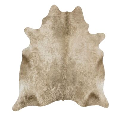 Exquisite Natural Cowhide Rug, 170x180cm, Champagne