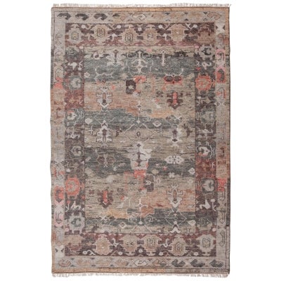 Revival Oushak Hand Knotted Wool Rug, 160x230cm 