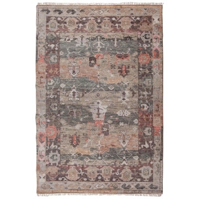 Revival Oushak Hand Knotted Wool Rug, 200x300cm 