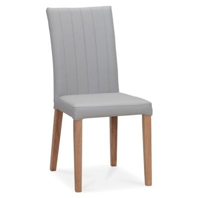 Rue Leather Dining Chair, Pewter