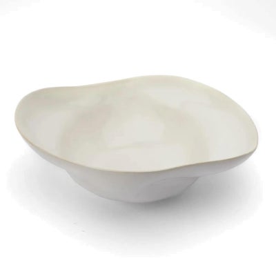 Malmo Ceramic Serving Bowl, Type B, Off White