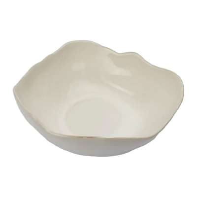 Malmo Ceramic Serving Bowl, Off White
