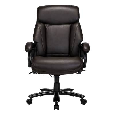 Vesso PU Leather Office Chair, Dark Brown