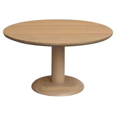 Oslo Mindi Wood Round Coffee Table, 80cm, Natural