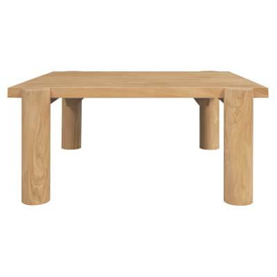 Brody Mahogany Timber Square Coffee Table, 90cm