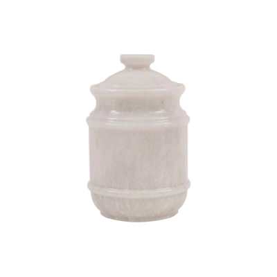 Elysian Marble Cremation Urn, Type B, Small, White