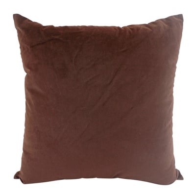 Aria Feather Filled Velvet Euro Cushion, Dark Berry