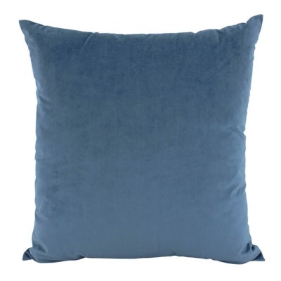Aria Feather Filled Velvet Euro Cushion, Navy