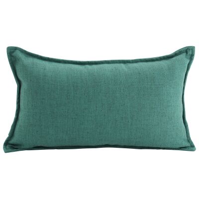 Farra Linen Lumbar Cushion, Green