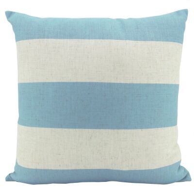 Bronte Linen Euro Cushion, Sky Blue Stripe