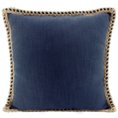 Belrose Linen Scatter Cushion, Navy