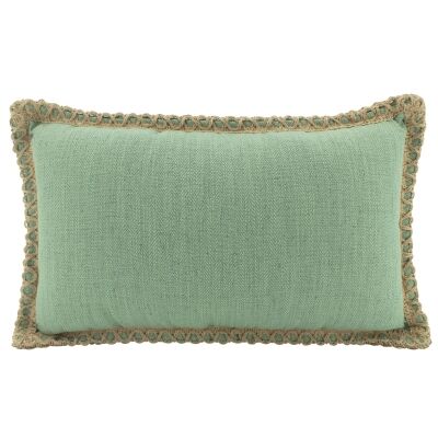 Belrose Linen Lumbar Cushion, Sage