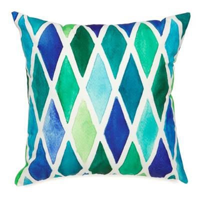 Alma Diamond Outdoor Scatter Cushion, Blue