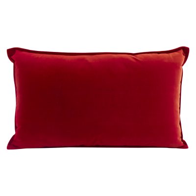 Maldon Velvet Lumbar Cushion, Scarlett